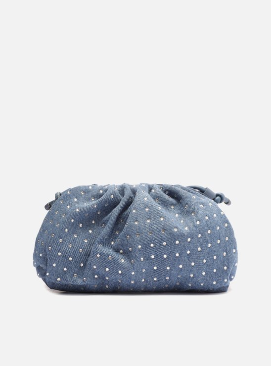 Bolsa Tiracolo Jeans Strass Aysha Média