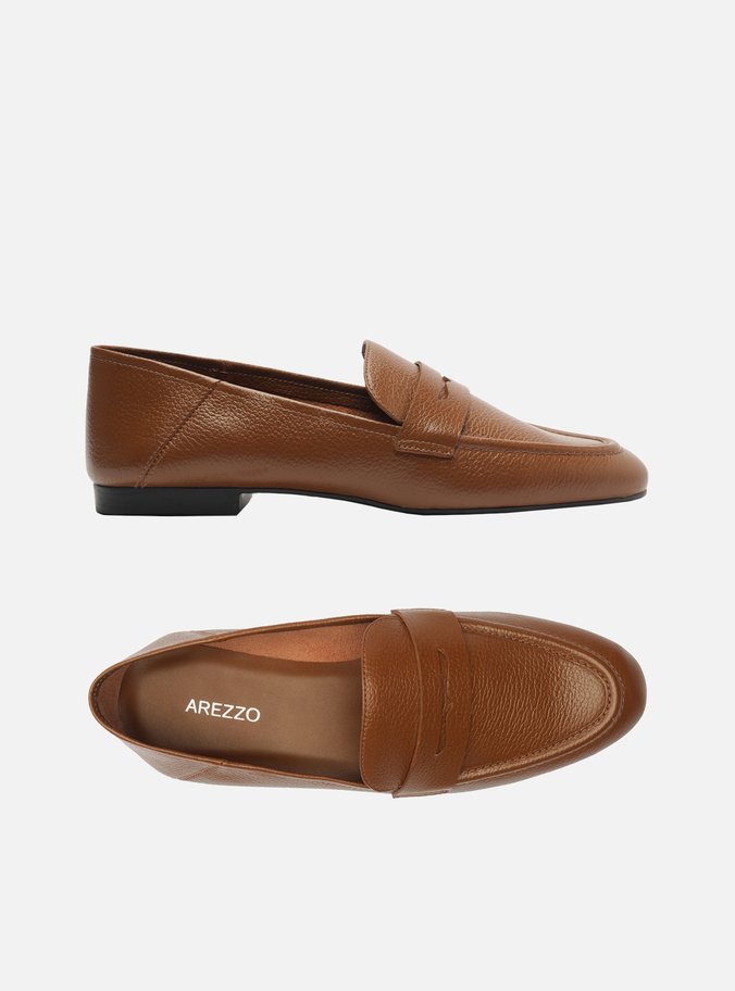 Mocassim Marrom Couro
