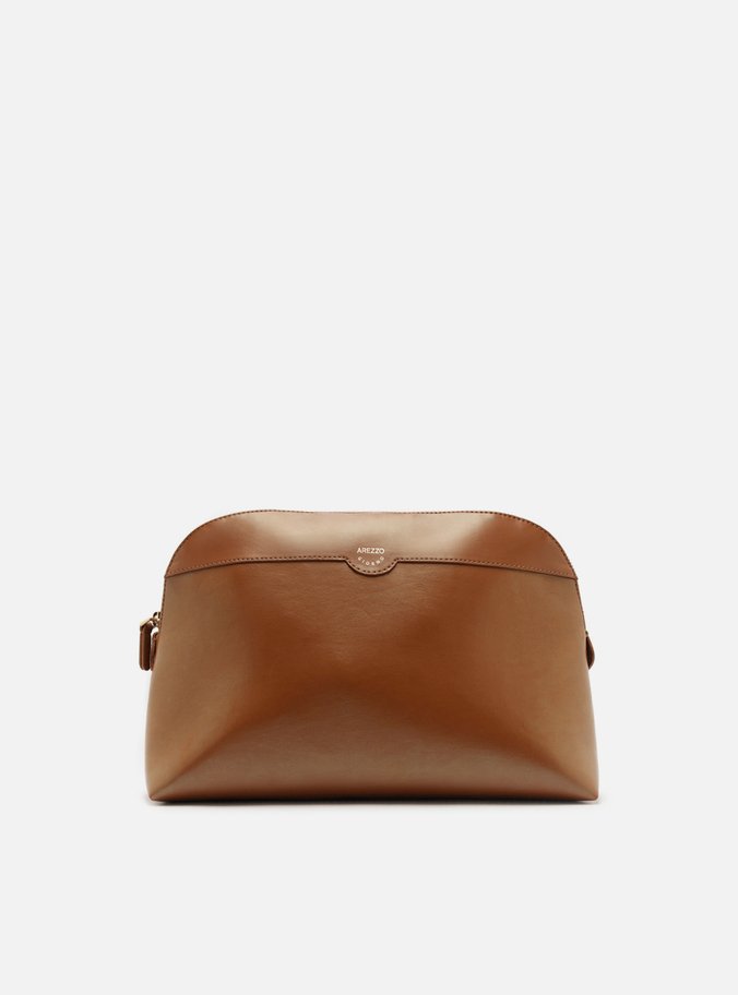 Necessaire Marrom Zíper Tag