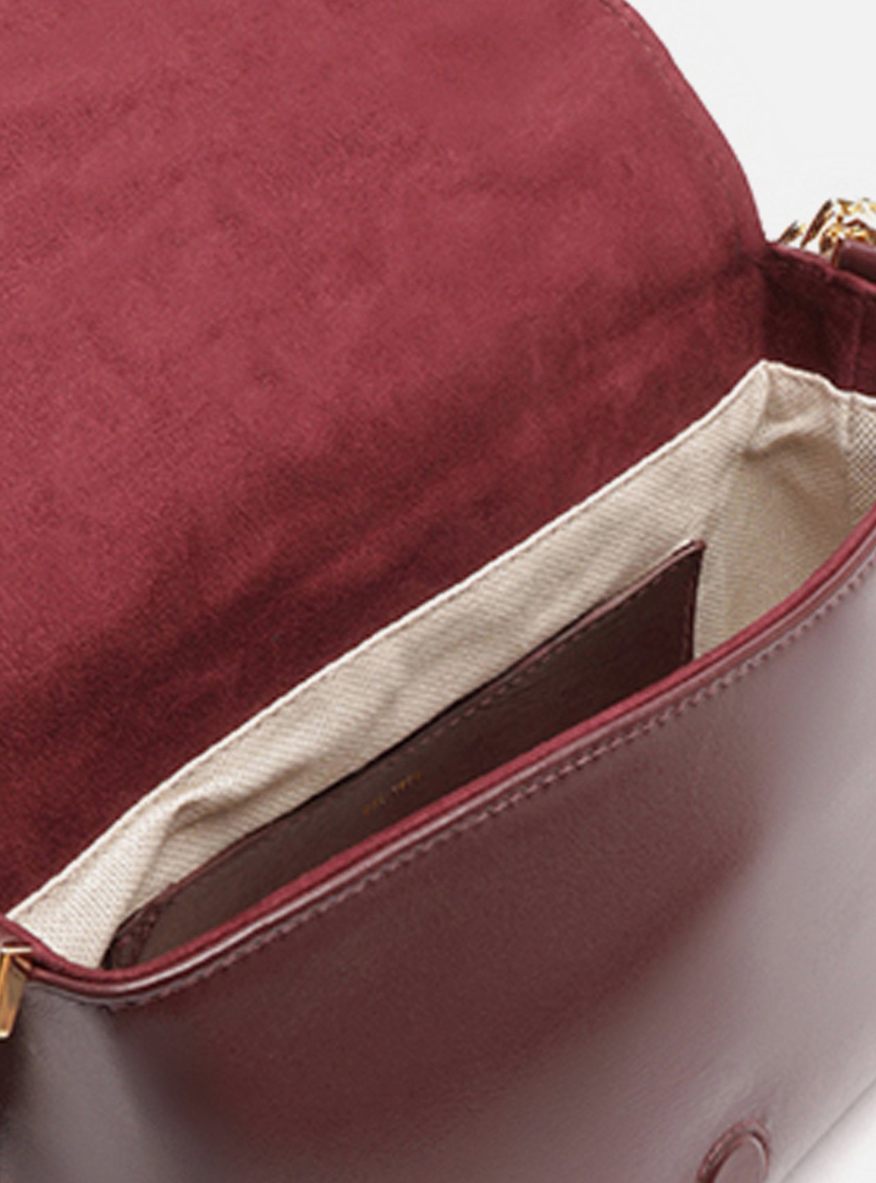 Bolsa Tiracolo Vermelha Couro Pequena Matelassê — foto 4