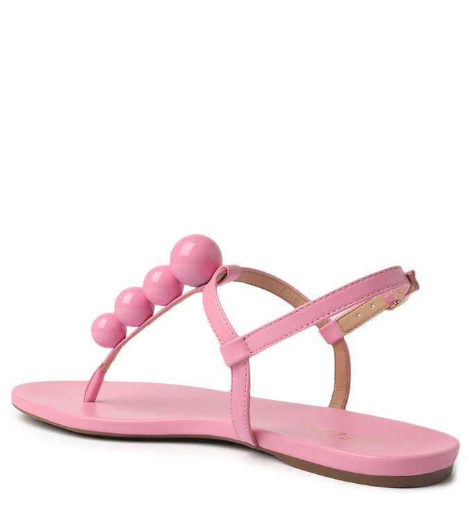 Rasteira Rosa Slim Esferas Baby Pink