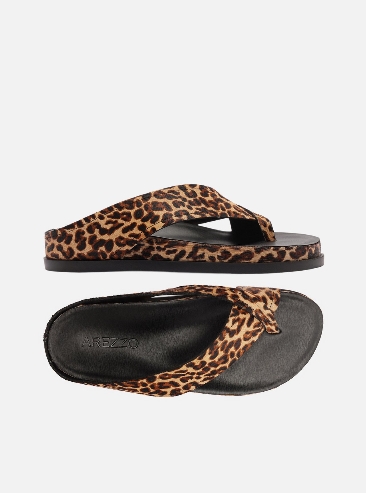 Sandália Papete Animal Print Tiras Largas Dedeira — foto 5