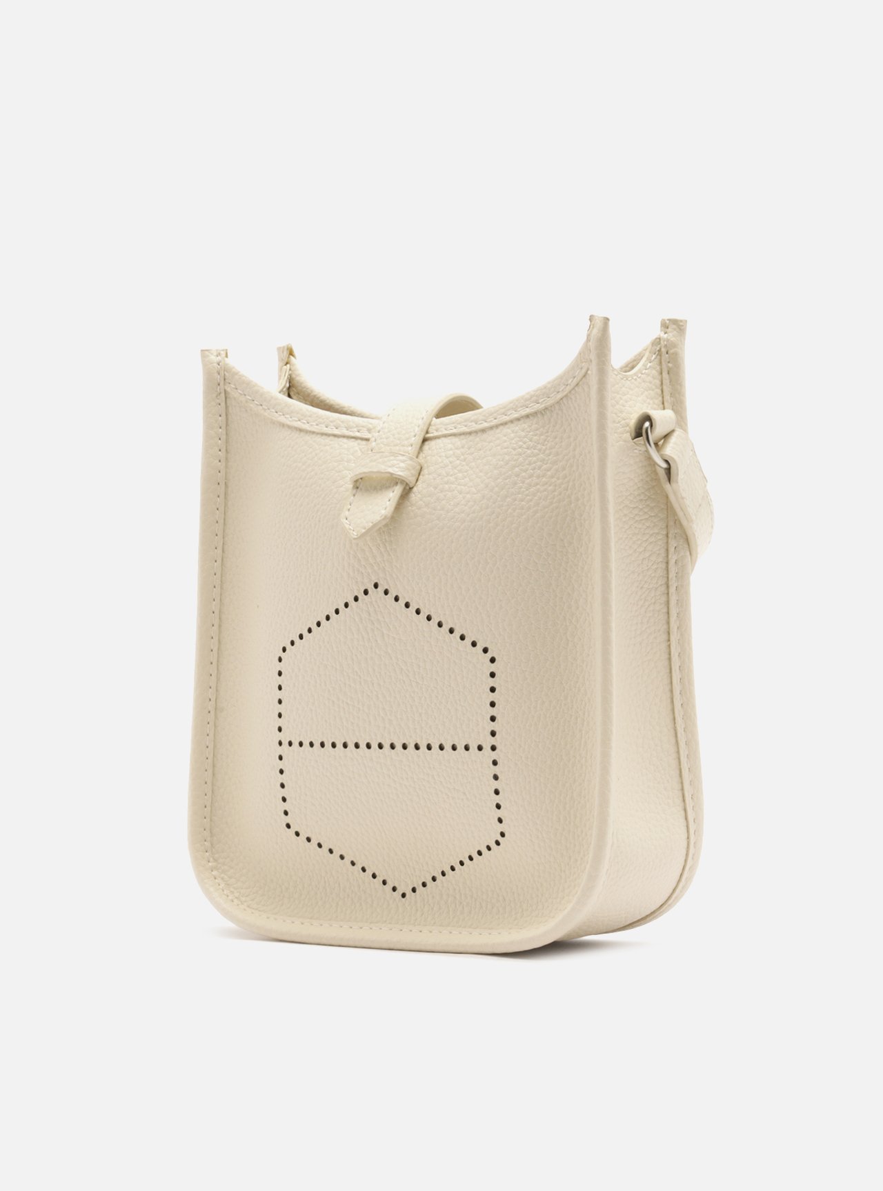 Bolsa Tiracolo Off-White Média Logo Perfurado | Arezzo