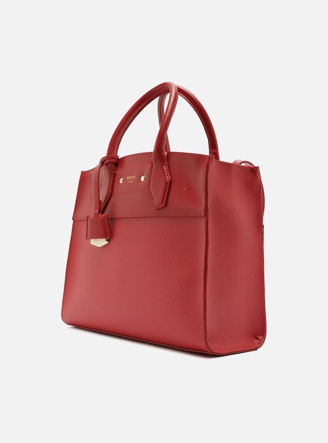 Bolsa Tote Vermelha Giorno Grande Moldura