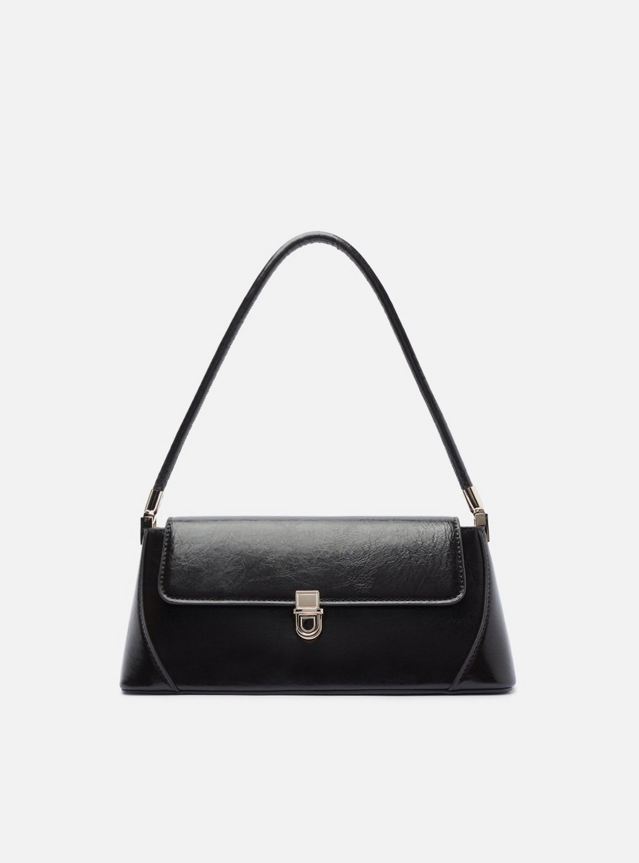 Bolsa Shoulder Preta Pequena Metais — foto 1