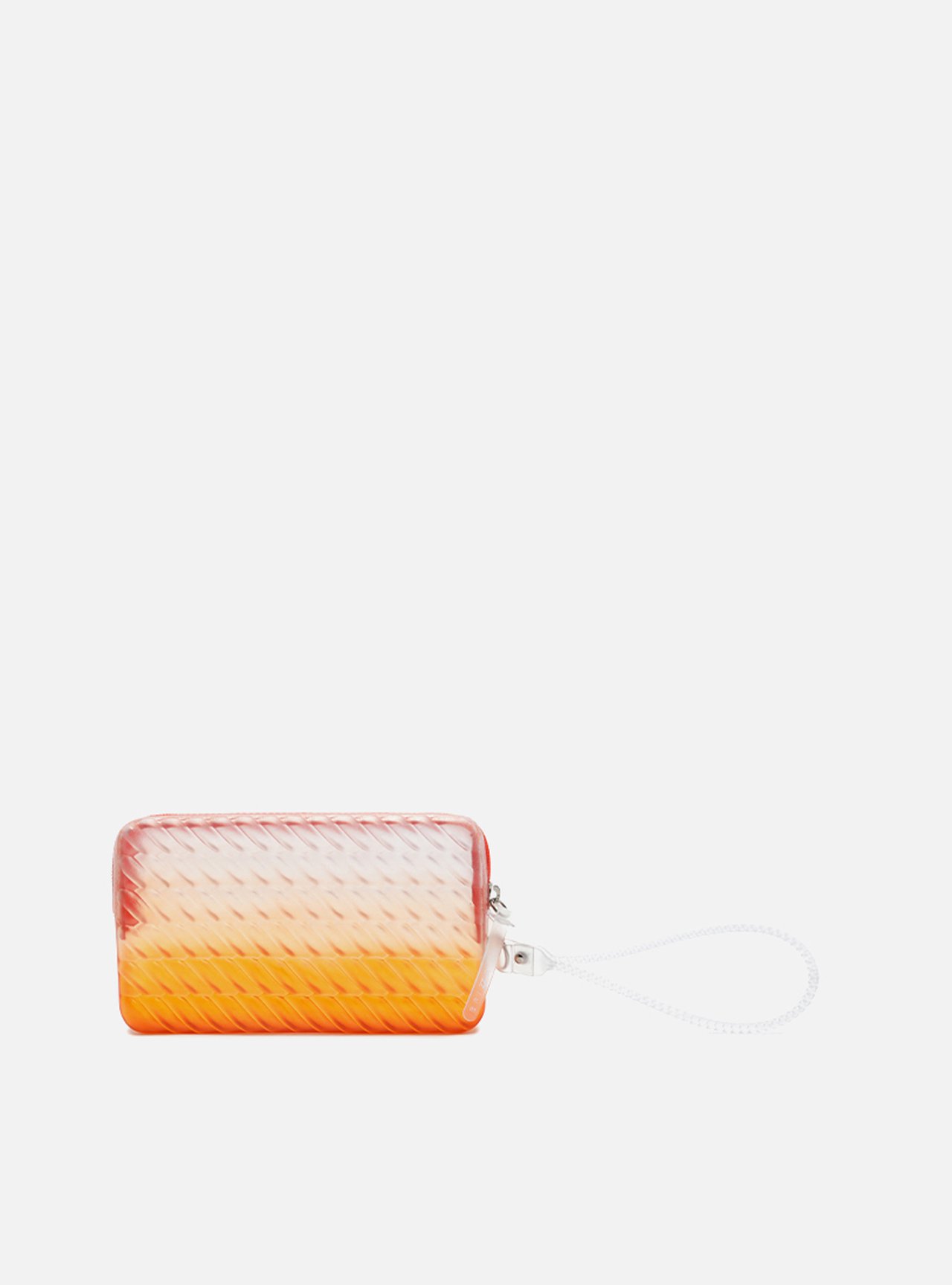 Bolsa Clutch Laranja Pequena Vinil Brizza — foto 2