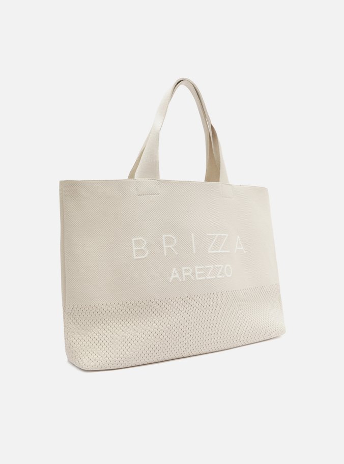 Bolsa Shopping Cinza Crochê Prado Grande