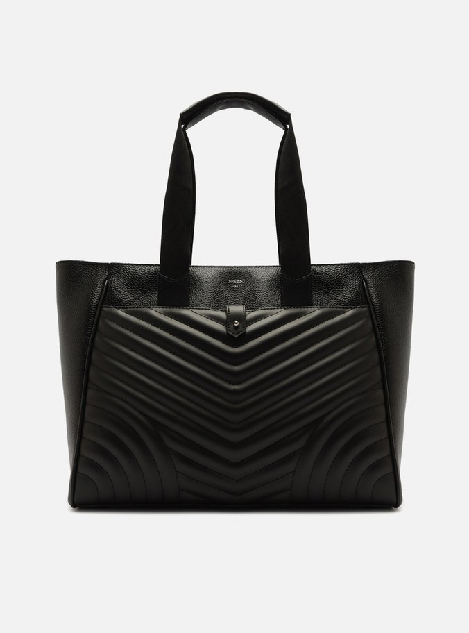 Bolsa Shopping Preta Matelassê Grande