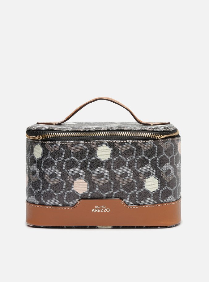 Necessaire Preta Bee.ZZ Monograma Redonda