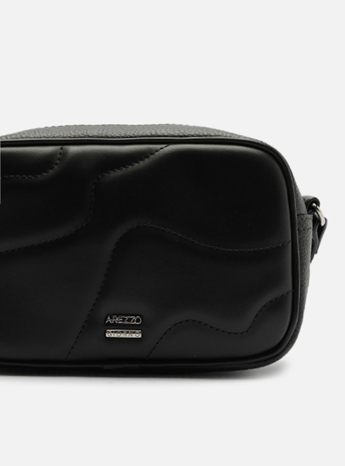 Bolsa Tiracolo Preta Waves Pequena Elisa