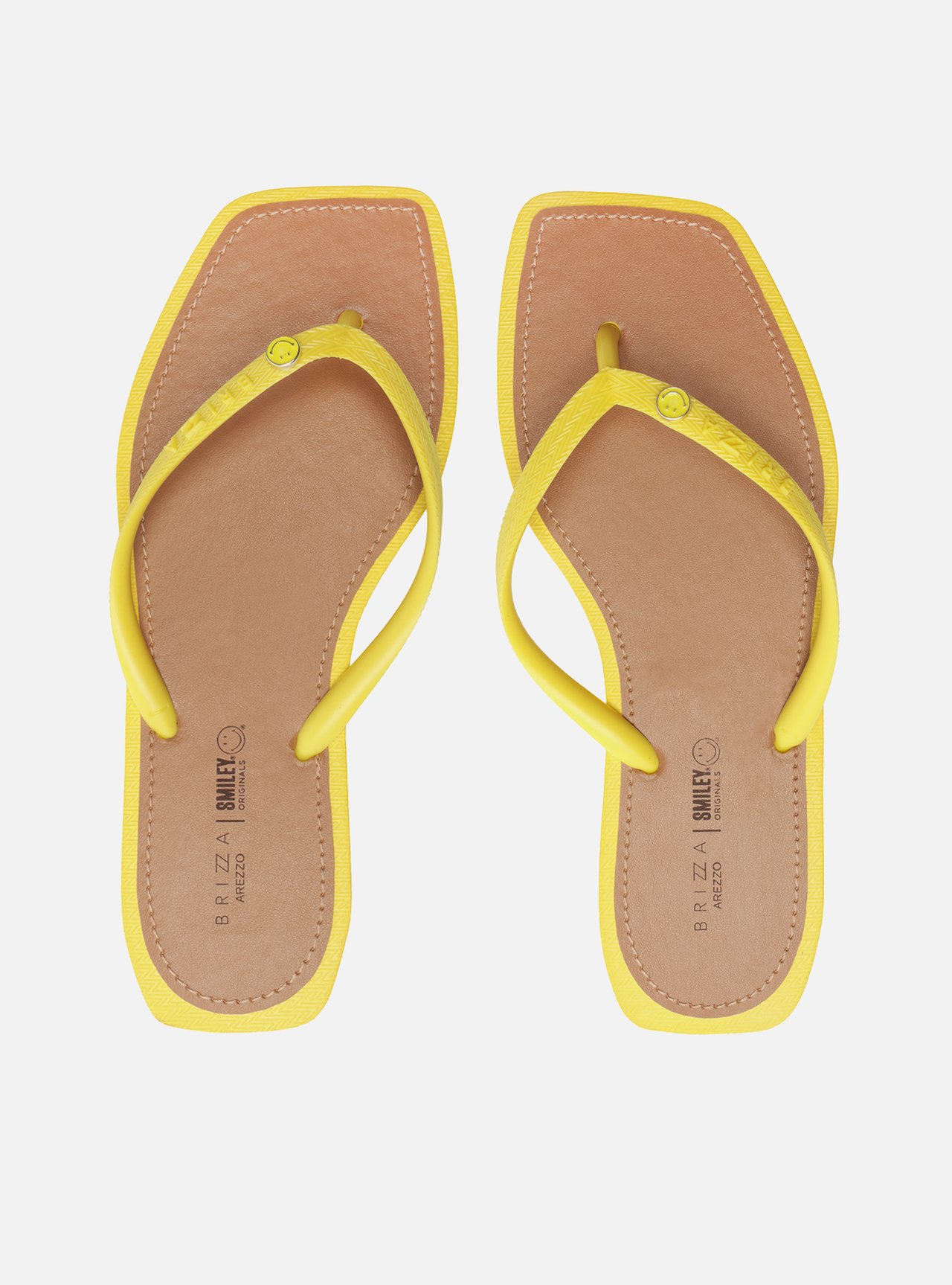 Chinelo de Dedo Amarelo Recouro Square Smiley — foto 1