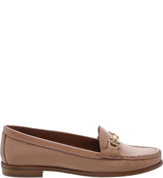 Mocassin Couro Soft Avelã