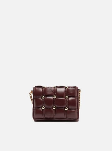 Arezzo — Bolsa Tiracolo Vermelha Couro Pequena Matelassê