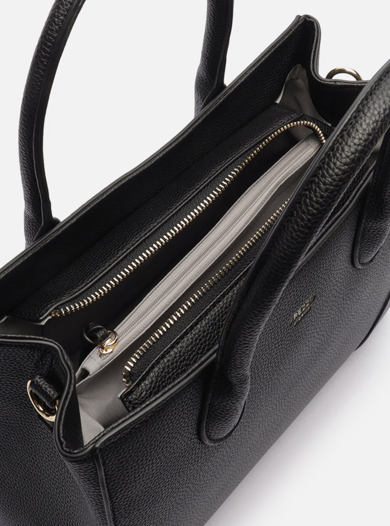 Bolsa Tote Preta Grande Textura — foto 4