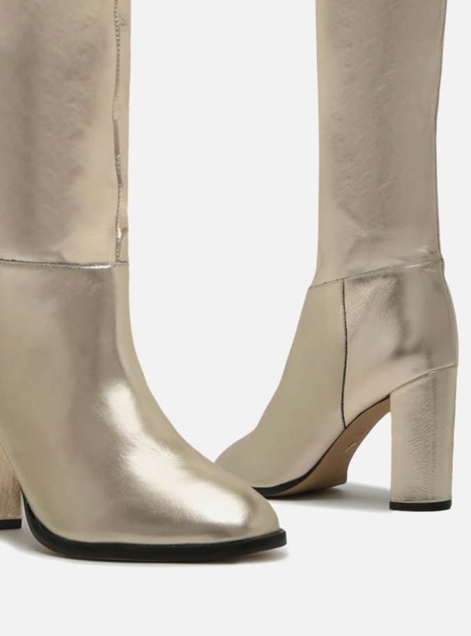 Bota Dourada Cano Longo Hailey