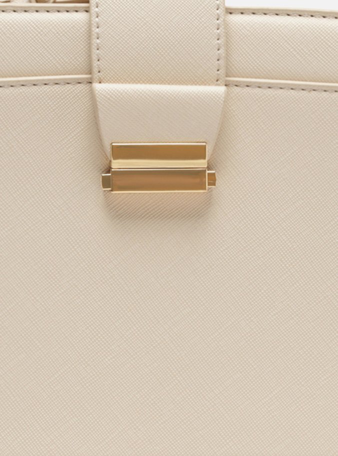 Bolsa Tiracolo Branca Pequena Corrente