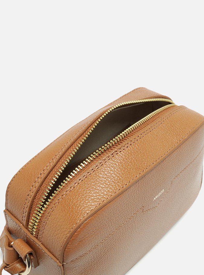 Bolsa Tiracolo Marrom Couro Pequena Barbicacho
