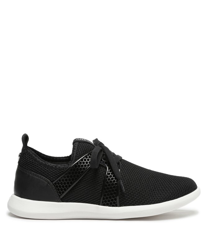 Tênis Slip-On Preto Knit Cadarço
