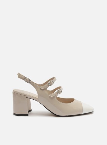 Sapato boneca bege clearance