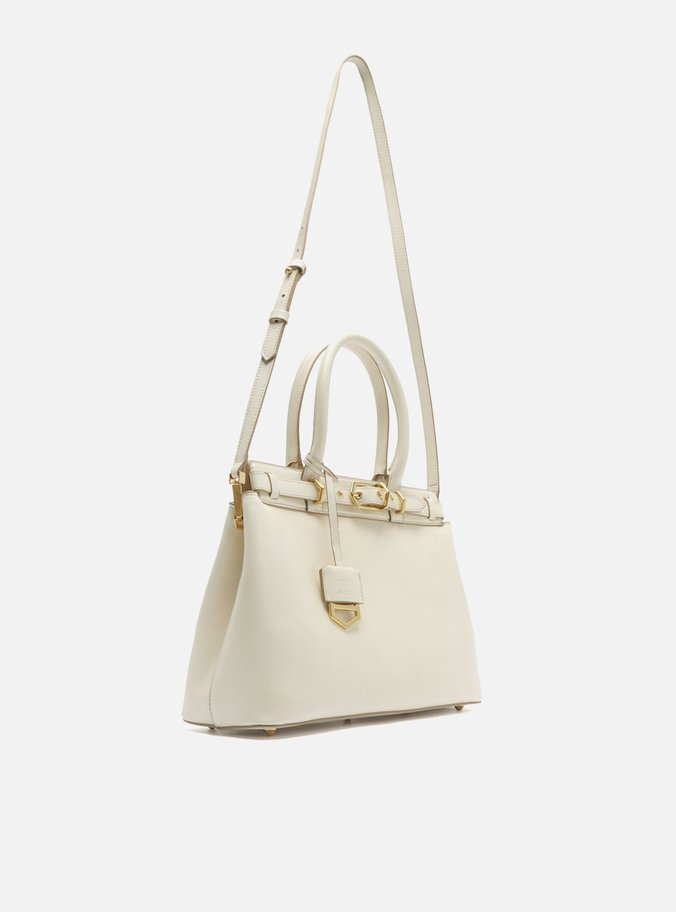 Bolsa Tote Off-White Couro Grande Bag Charm Victória