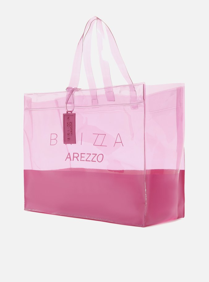 Bolsa Shopping Rosa Vinil Liz Logo Grande