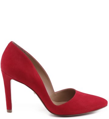 Scarpin Nobuck City Scarlet