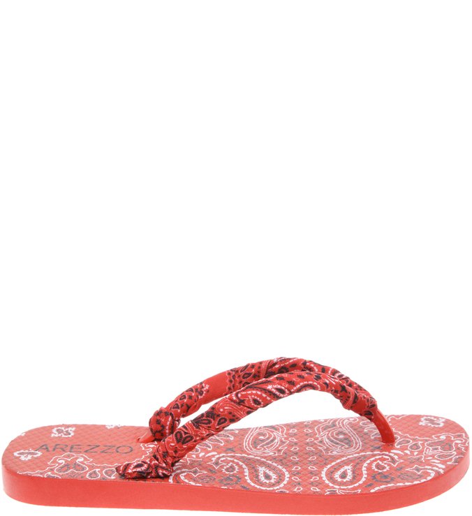 Chinelo Pop Paisley Batom Rouge