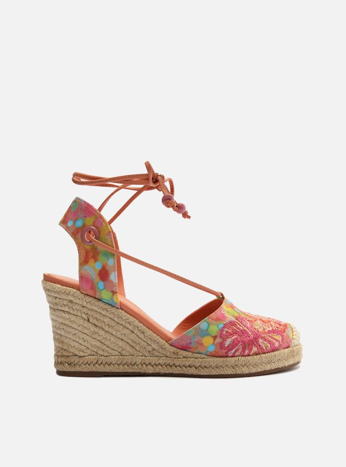 Espadrille Colorida Tecido Anabela Graziella Pinto