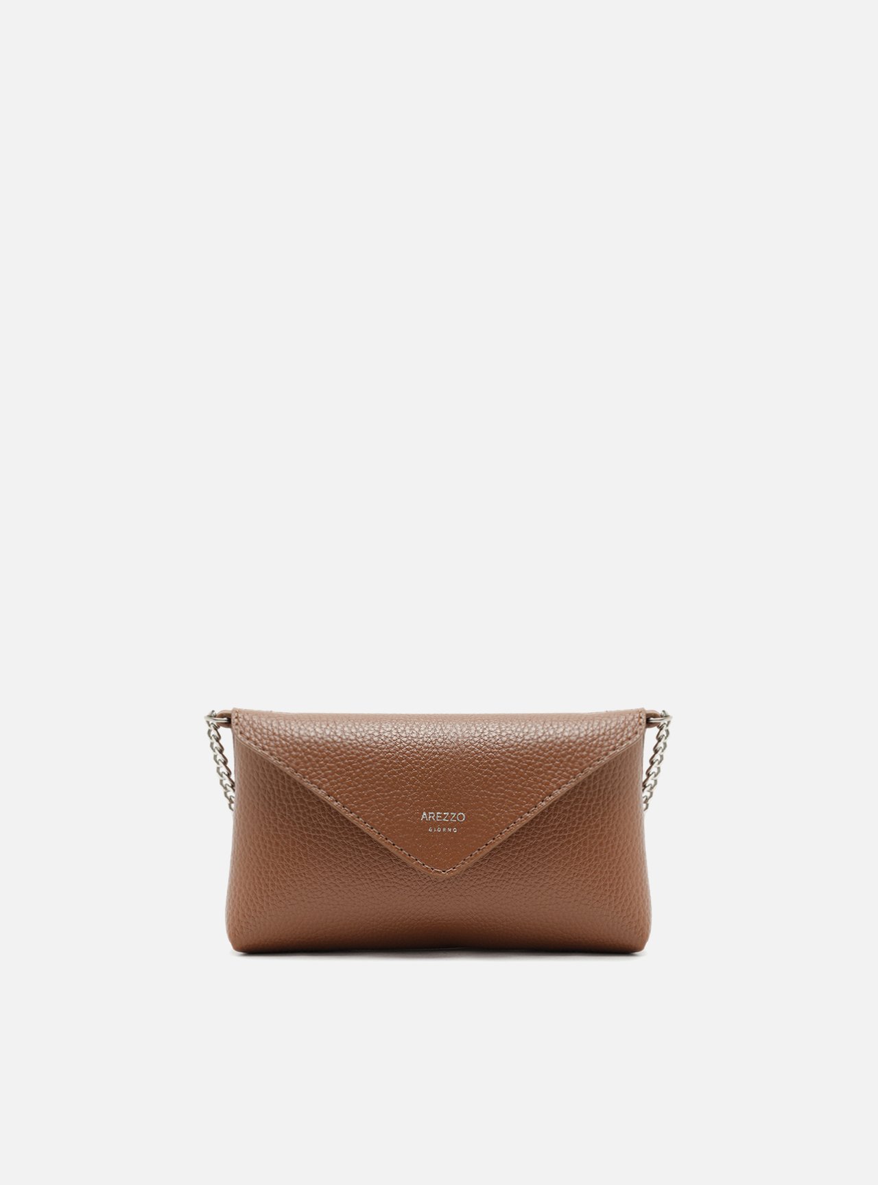 Bolsa Tiracolo Marrom Clara Giorno Pequena Envelope — foto 1