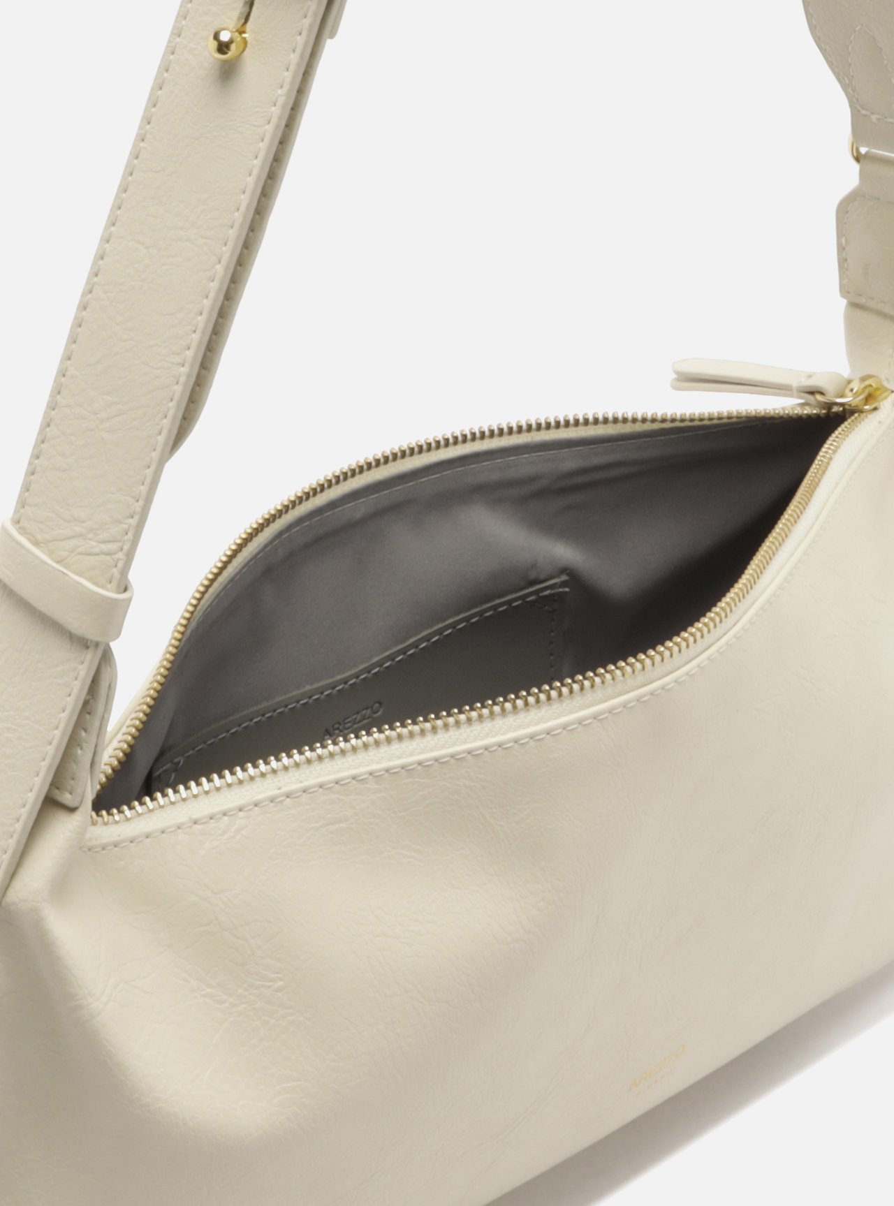 Bolsa Shoulder Branca Média Soft Alça Larga — foto 4