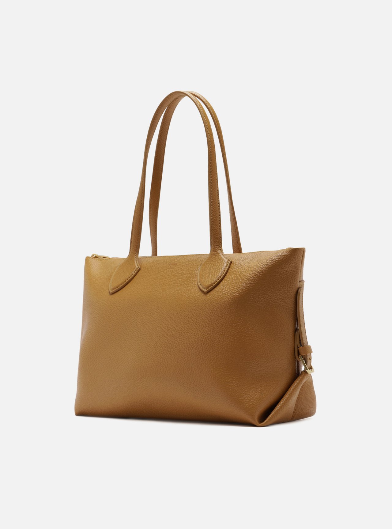 Bolsa Shopping Marrom Texturizada Grande Fivelas — foto 2