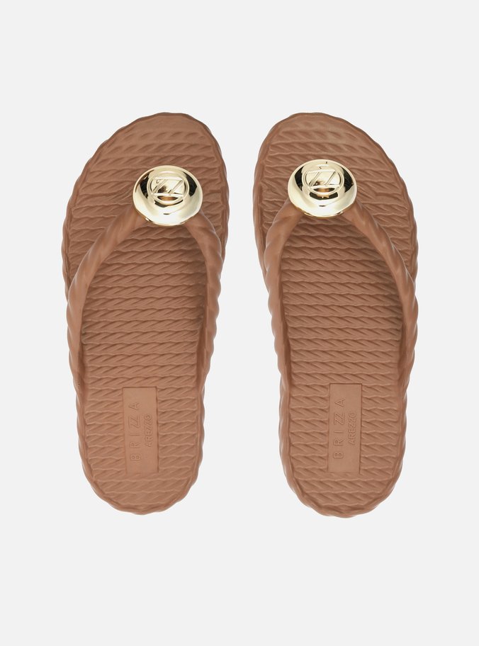 Sandália Marrom Flatform Marrocos Mid