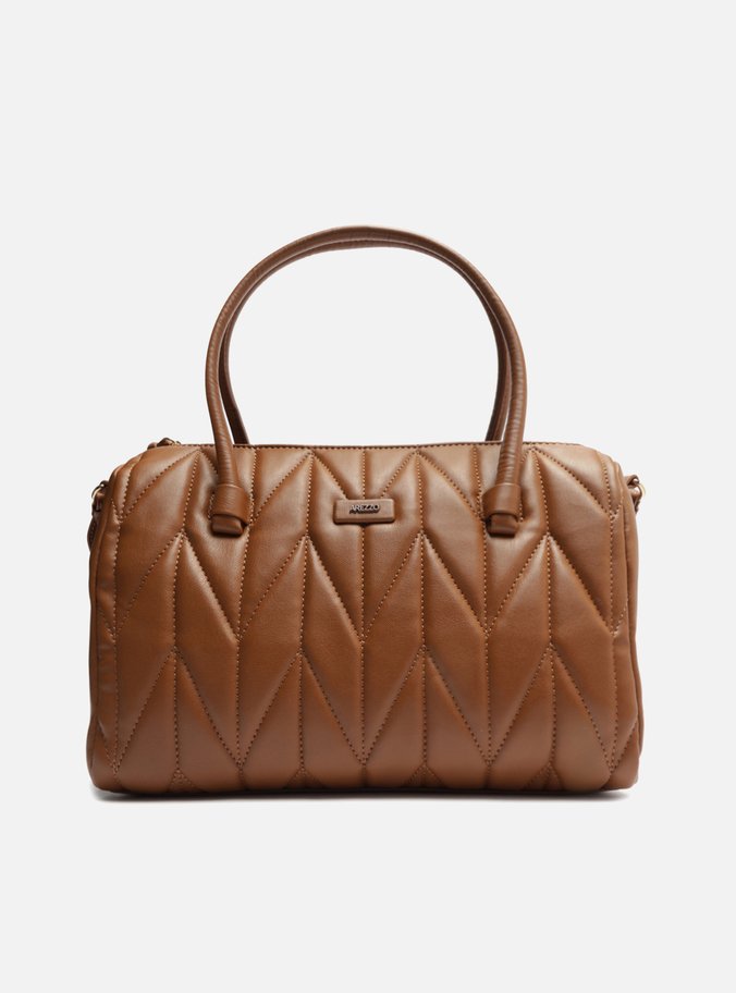 Bolsa Tiracolo Marrom Matelassê Média
