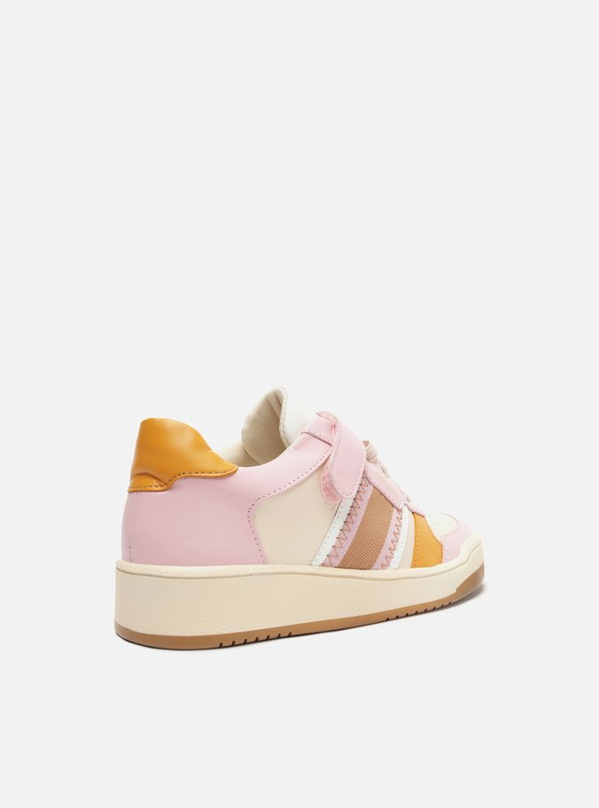 Tênis Infantil Rosa Velcro Color Bambini