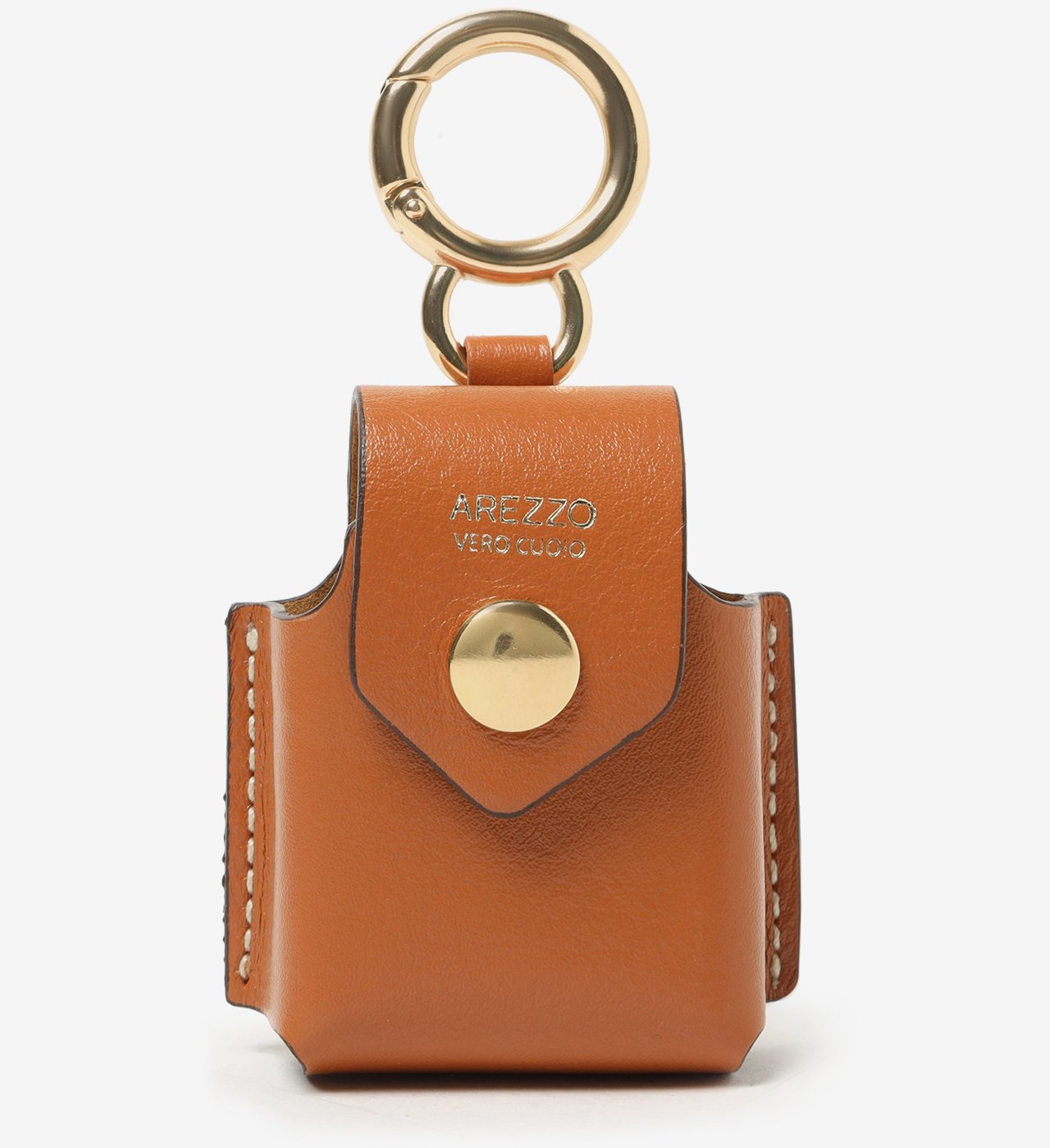 Porta-AirPods Marrom Couro Milano | Arezzo