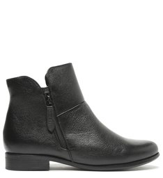 Bota Couro Cano Curto Preta
