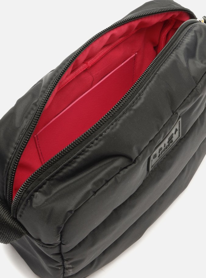 Bolsa Tiracolo Preta Nylon Puffer Pequena