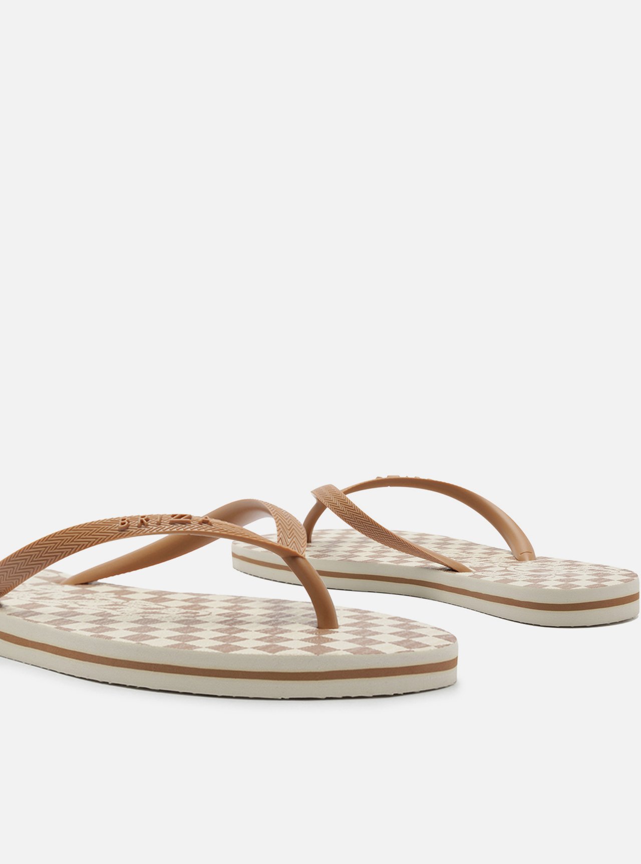 Chinelo de Dedo Marrom Essential Xadrez — foto 4
