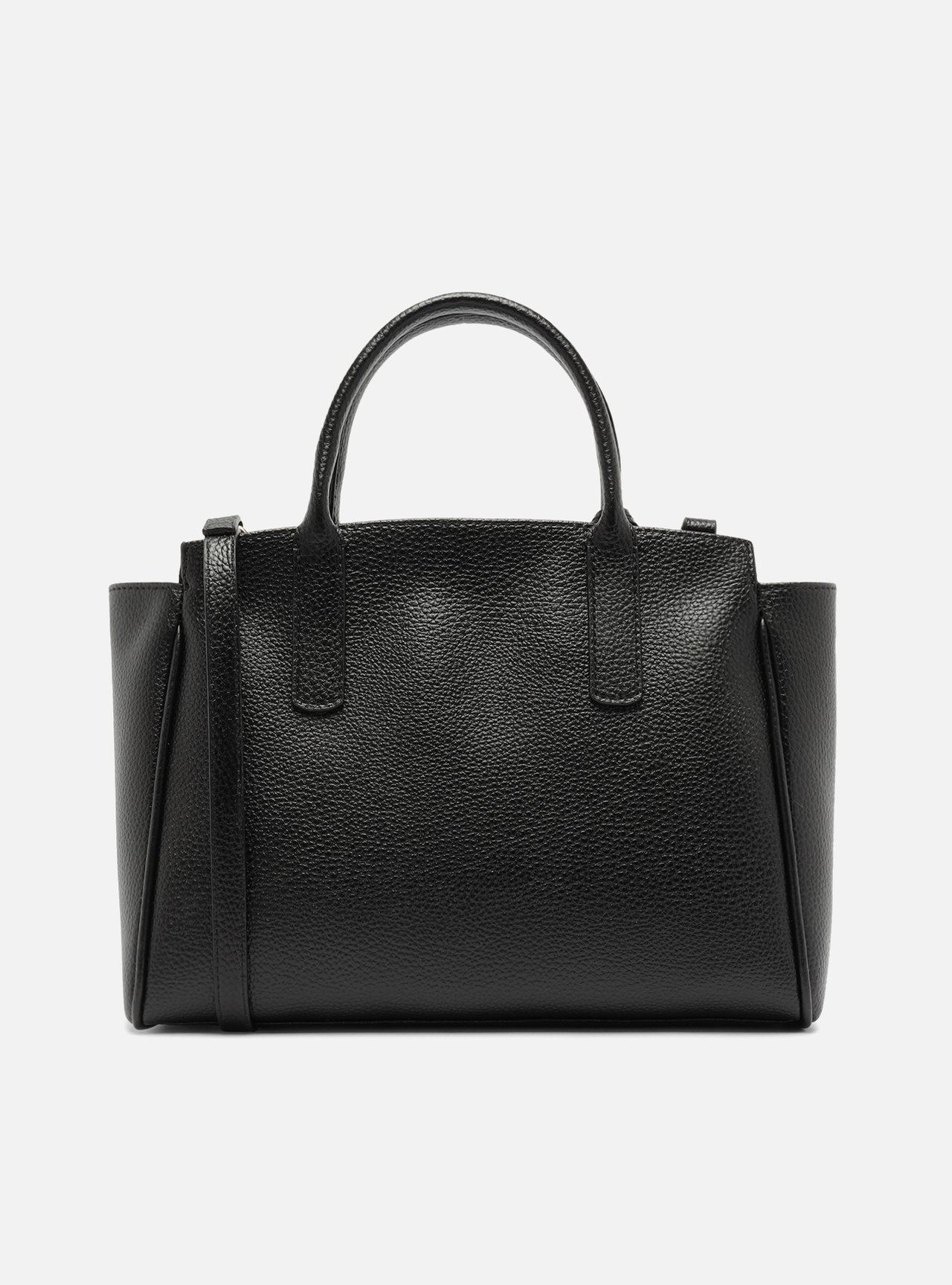 Bolsa Tote Preta Textura Grande Charms — foto 3