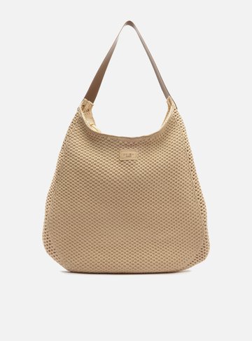 Arezzo — Bolsa Shopping Nude Knit Grande Brizza