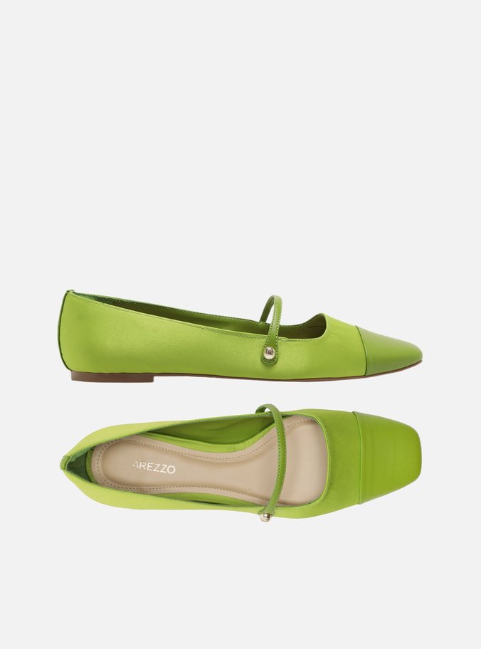 Sapatilha Cetim Cap Toe Verde