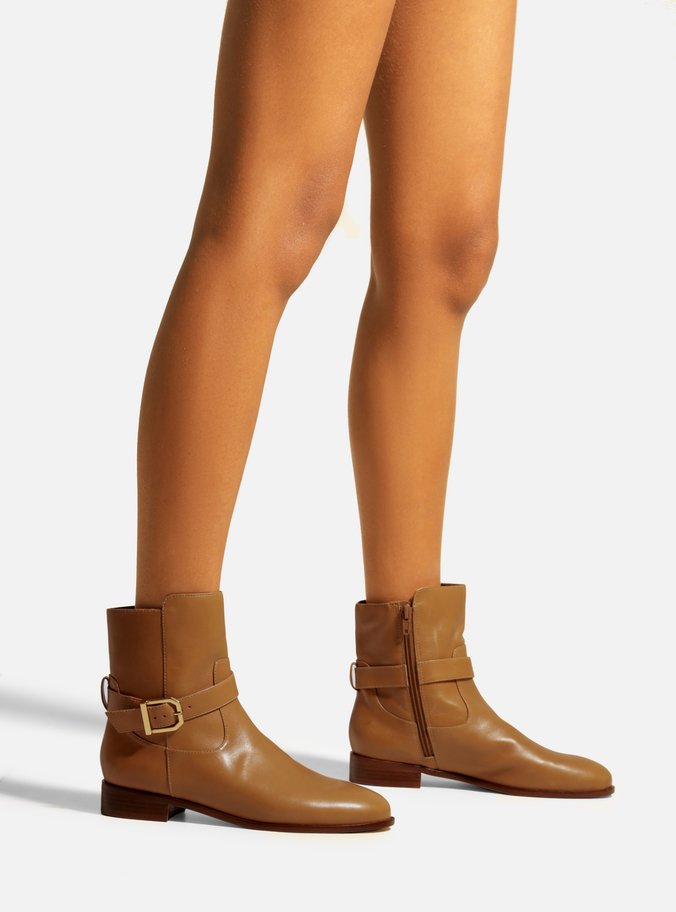 Bota Marrom Couro Cano Curto Savannah