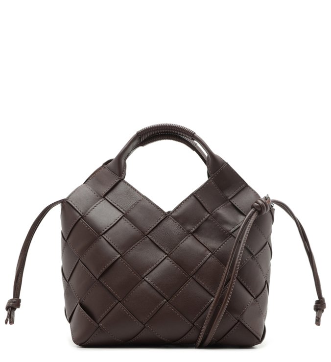 Bolsa Tote Marrom Couro Gaia Média Cacau Brown