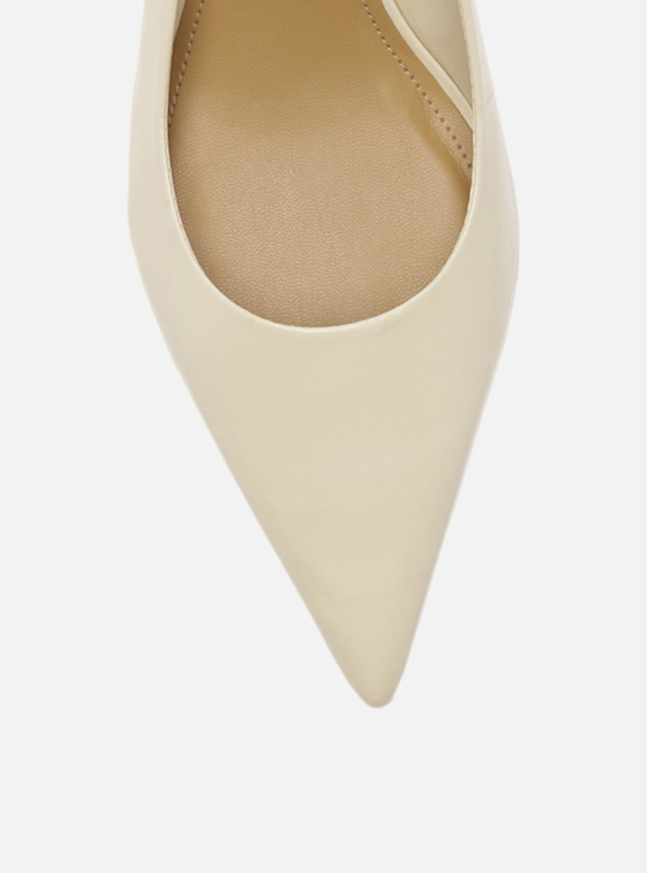 Scarpin Off-White Couro Slingback Metal Heritage — foto 5