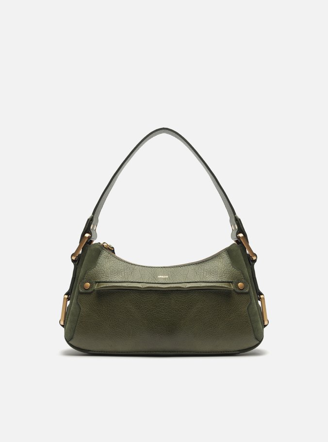 Bolsa Tiracolo Verde Couro Gretha Média