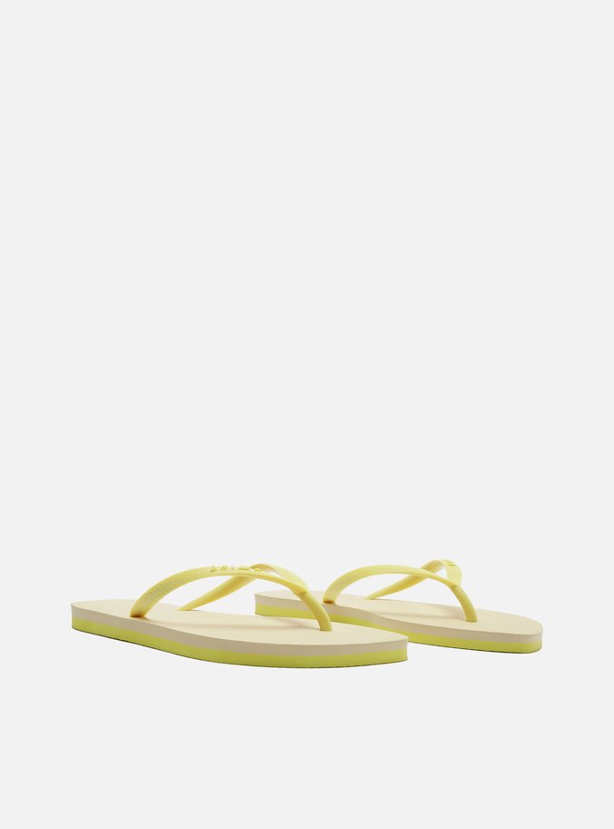Chinelo de Dedo Amarelo Flash Bicolor Basics