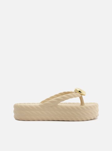 Sandália Branco Flatform Marrocos Mid