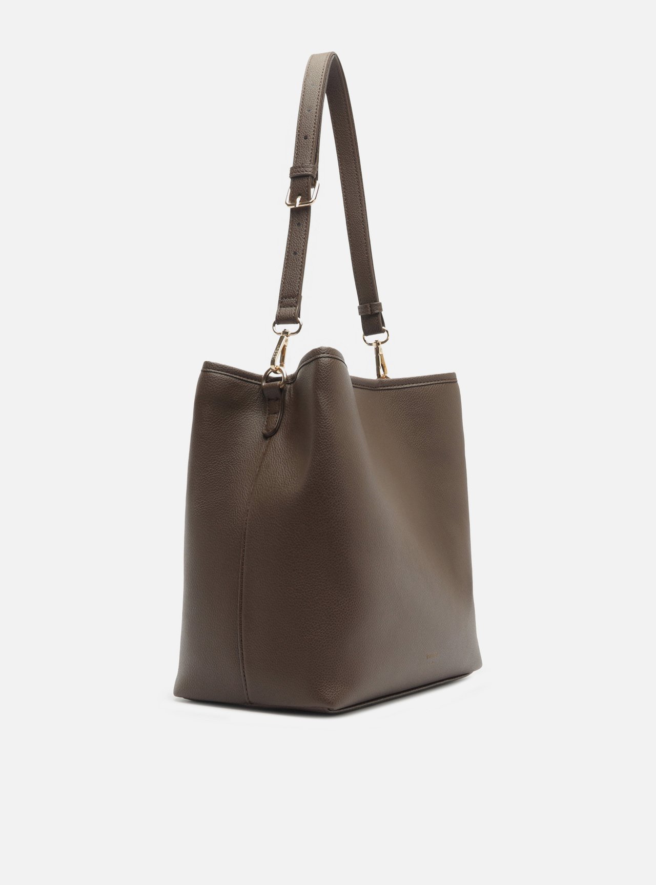 Bolsa Shopping Marrom Grande Metais — foto 5
