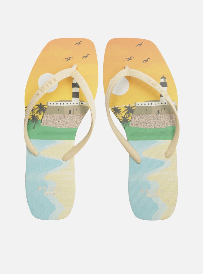 Chinelo de Dedo Estampa Destinos Brizza