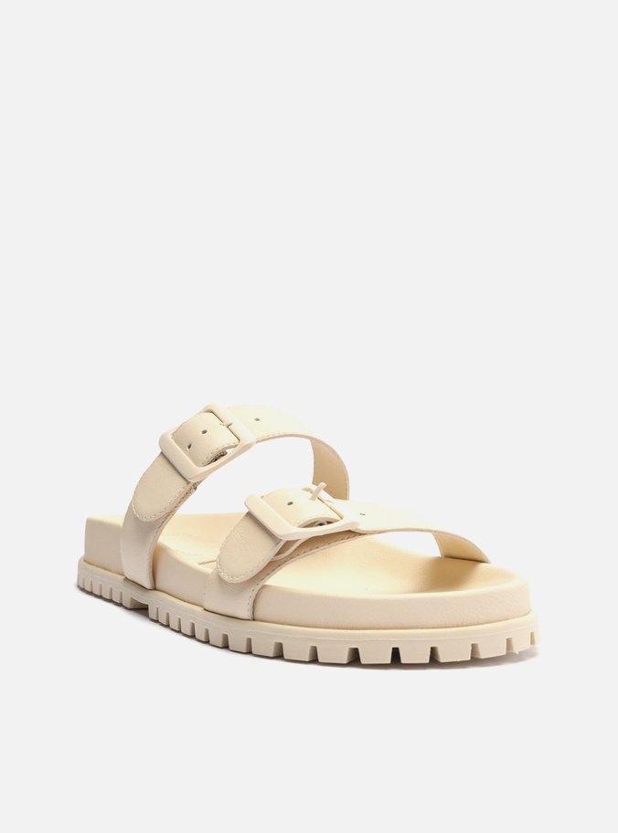 Papete Off-White Couro Tratorada Tiras